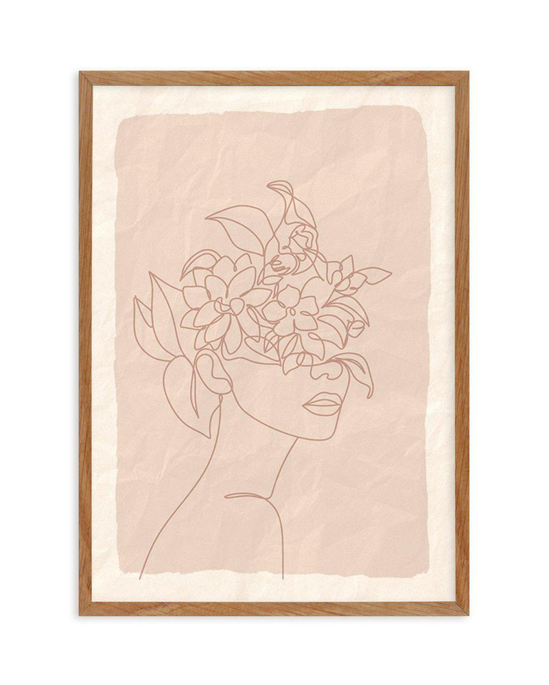 She Blooms I Art Print-PRINT-Olive et Oriel-Olive et Oriel-50x70 cm | 19.6" x 27.5"-Walnut-With White Border-Buy-Australian-Art-Prints-Online-with-Olive-et-Oriel-Your-Artwork-Specialists-Austrailia-Decorate-With-Coastal-Photo-Wall-Art-Prints-From-Our-Beach-House-Artwork-Collection-Fine-Poster-and-Framed-Artwork