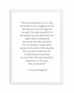 She Was Beautiful Quote Art Print-PRINT-Olive et Oriel-Olive et Oriel-A4 | 8.3" x 11.7" | 21 x 29.7cm-White-With White Border-Buy-Australian-Art-Prints-Online-with-Olive-et-Oriel-Your-Artwork-Specialists-Austrailia-Decorate-With-Coastal-Photo-Wall-Art-Prints-From-Our-Beach-House-Artwork-Collection-Fine-Poster-and-Framed-Artwork