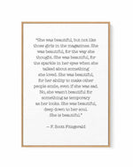 She Was Beautiful Quote | Framed Canvas-CANVAS-You can shop wall art online with Olive et Oriel for everything from abstract art to fun kids wall art. Our beautiful modern art prints and canvas art are available from large canvas prints to wall art paintings and our proudly Australian artwork collection offers only the highest quality framed large wall art and canvas art Australia - You can buy fashion photography prints or Hampton print posters and paintings on canvas from Olive et Oriel and ha