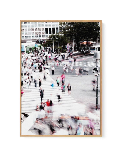 Shibuya Crossing I | Framed Canvas-CANVAS-You can shop wall art online with Olive et Oriel for everything from abstract art to fun kids wall art. Our beautiful modern art prints and canvas art are available from large canvas prints to wall art paintings and our proudly Australian artwork collection offers only the highest quality framed large wall art and canvas art Australia - You can buy fashion photography prints or Hampton print posters and paintings on canvas from Olive et Oriel and have th