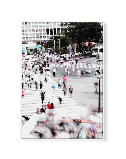 Shibuya Crossing I | Framed Canvas-CANVAS-You can shop wall art online with Olive et Oriel for everything from abstract art to fun kids wall art. Our beautiful modern art prints and canvas art are available from large canvas prints to wall art paintings and our proudly Australian artwork collection offers only the highest quality framed large wall art and canvas art Australia - You can buy fashion photography prints or Hampton print posters and paintings on canvas from Olive et Oriel and have th