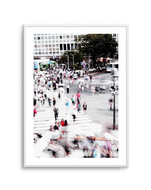 Shibuya Crossing I Art Print-PRINT-Olive et Oriel-Olive et Oriel-A5 | 5.8" x 8.3" | 14.8 x 21cm-Unframed Art Print-With White Border-Buy-Australian-Art-Prints-Online-with-Olive-et-Oriel-Your-Artwork-Specialists-Austrailia-Decorate-With-Coastal-Photo-Wall-Art-Prints-From-Our-Beach-House-Artwork-Collection-Fine-Poster-and-Framed-Artwork