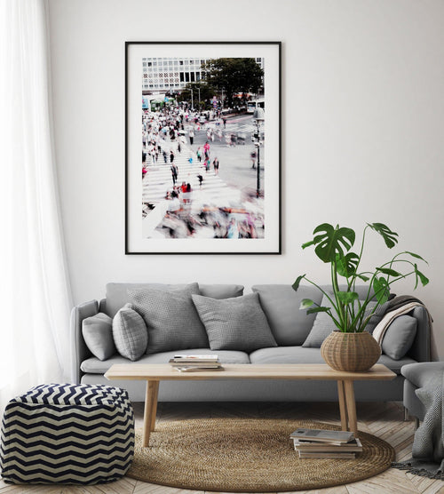 Shibuya Crossing I Art Print-PRINT-Olive et Oriel-Olive et Oriel-Buy-Australian-Art-Prints-Online-with-Olive-et-Oriel-Your-Artwork-Specialists-Austrailia-Decorate-With-Coastal-Photo-Wall-Art-Prints-From-Our-Beach-House-Artwork-Collection-Fine-Poster-and-Framed-Artwork