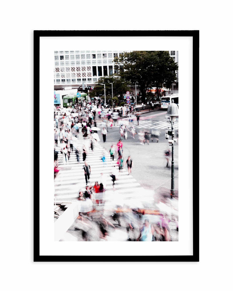 Shibuya Crossing I Art Print-PRINT-Olive et Oriel-Olive et Oriel-A5 | 5.8" x 8.3" | 14.8 x 21cm-Black-With White Border-Buy-Australian-Art-Prints-Online-with-Olive-et-Oriel-Your-Artwork-Specialists-Austrailia-Decorate-With-Coastal-Photo-Wall-Art-Prints-From-Our-Beach-House-Artwork-Collection-Fine-Poster-and-Framed-Artwork