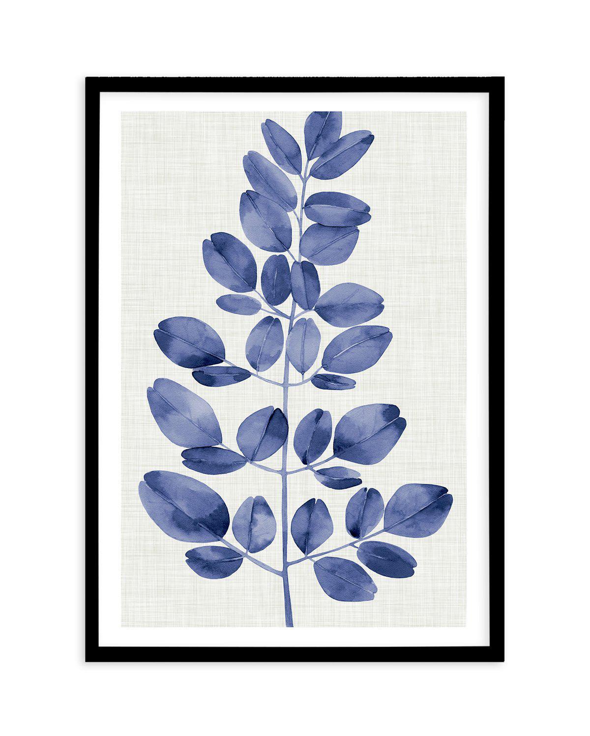 Simple Leaf Art Print-PRINT-Olive et Oriel-Olive et Oriel-A5 | 5.8" x 8.3" | 14.8 x 21cm-Black-With White Border-Buy-Australian-Art-Prints-Online-with-Olive-et-Oriel-Your-Artwork-Specialists-Austrailia-Decorate-With-Coastal-Photo-Wall-Art-Prints-From-Our-Beach-House-Artwork-Collection-Fine-Poster-and-Framed-Artwork