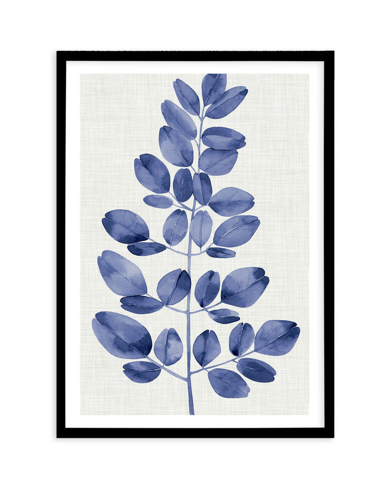 Simple Leaf Art Print-PRINT-Olive et Oriel-Olive et Oriel-A5 | 5.8" x 8.3" | 14.8 x 21cm-Black-With White Border-Buy-Australian-Art-Prints-Online-with-Olive-et-Oriel-Your-Artwork-Specialists-Austrailia-Decorate-With-Coastal-Photo-Wall-Art-Prints-From-Our-Beach-House-Artwork-Collection-Fine-Poster-and-Framed-Artwork