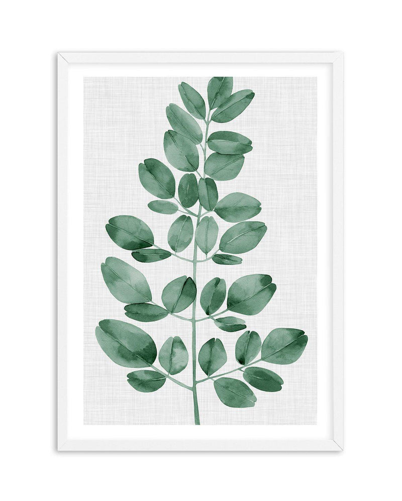 Simple Leaf Green I Art Print-PRINT-Olive et Oriel-Olive et Oriel-A5 | 5.8" x 8.3" | 14.8 x 21cm-White-With White Border-Buy-Australian-Art-Prints-Online-with-Olive-et-Oriel-Your-Artwork-Specialists-Austrailia-Decorate-With-Coastal-Photo-Wall-Art-Prints-From-Our-Beach-House-Artwork-Collection-Fine-Poster-and-Framed-Artwork