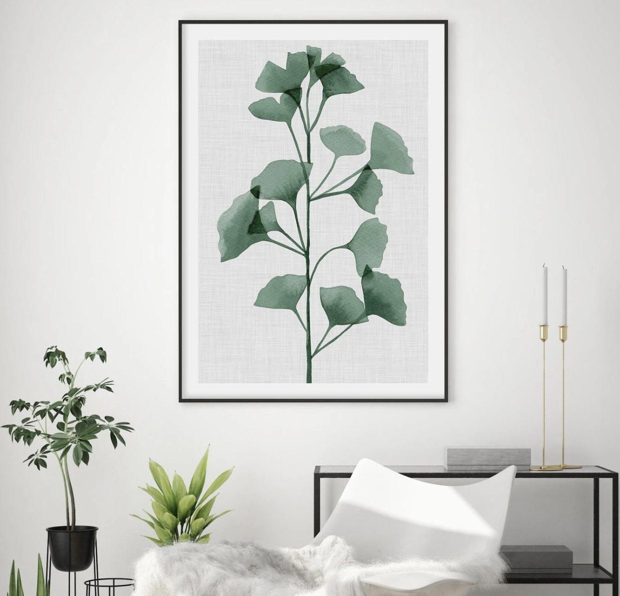 Simple Leaf Green II Art Print-PRINT-Olive et Oriel-Olive et Oriel-Buy-Australian-Art-Prints-Online-with-Olive-et-Oriel-Your-Artwork-Specialists-Austrailia-Decorate-With-Coastal-Photo-Wall-Art-Prints-From-Our-Beach-House-Artwork-Collection-Fine-Poster-and-Framed-Artwork