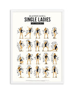 Single Ladies | Draw Me A Song Collection Art Print-PRINT-Olive et Oriel-Olive et Oriel-A5 | 5.8" x 8.3" | 14.8 x 21cm-White-With White Border-Buy-Australian-Art-Prints-Online-with-Olive-et-Oriel-Your-Artwork-Specialists-Austrailia-Decorate-With-Coastal-Photo-Wall-Art-Prints-From-Our-Beach-House-Artwork-Collection-Fine-Poster-and-Framed-Artwork