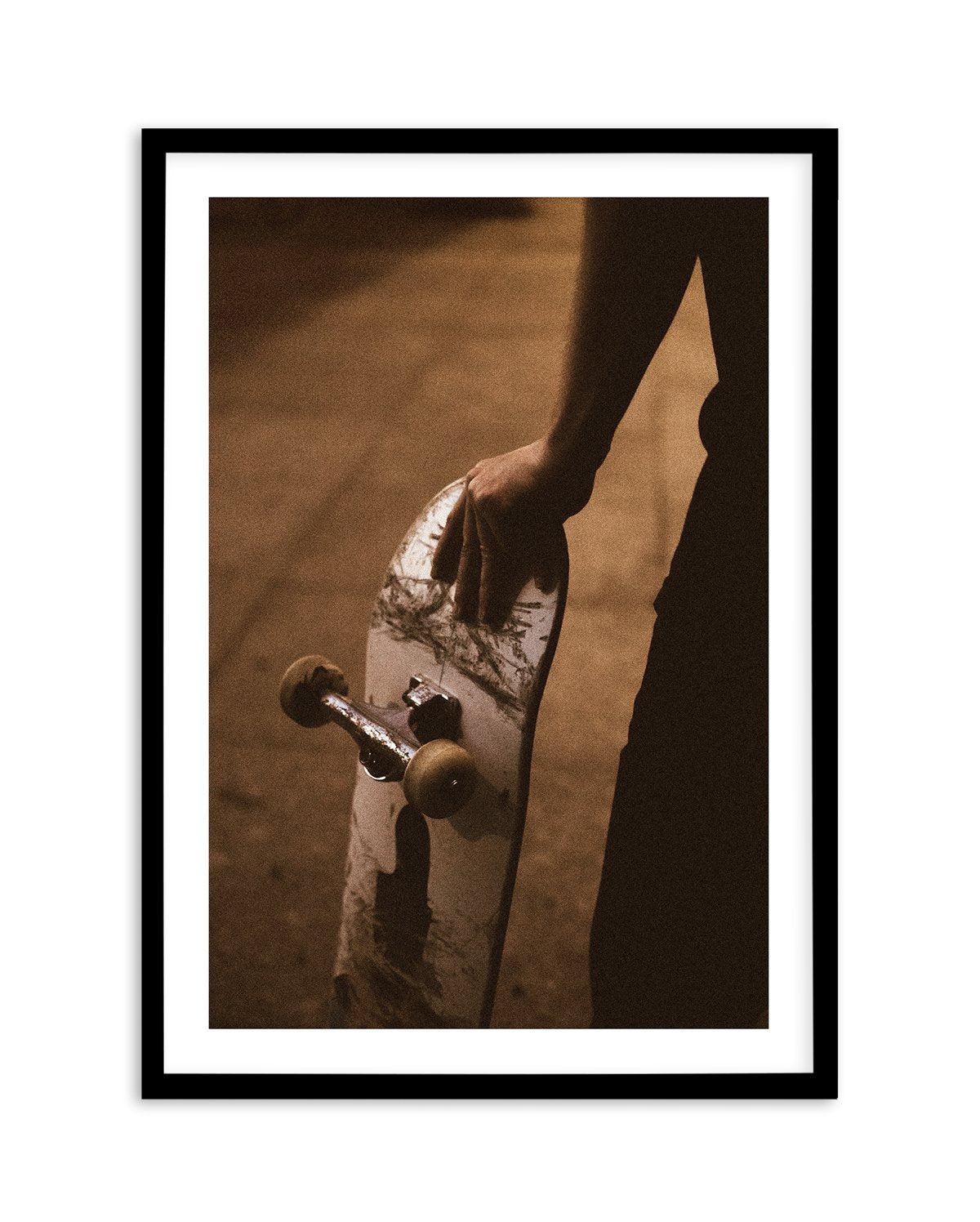 Skate, NYC by Mario Stefanelli Art Print-PRINT-Olive et Oriel-Mario Stefanelli-A5 | 5.8" x 8.3" | 14.8 x 21cm-Black-With White Border-Buy-Australian-Art-Prints-Online-with-Olive-et-Oriel-Your-Artwork-Specialists-Austrailia-Decorate-With-Coastal-Photo-Wall-Art-Prints-From-Our-Beach-House-Artwork-Collection-Fine-Poster-and-Framed-Artwork