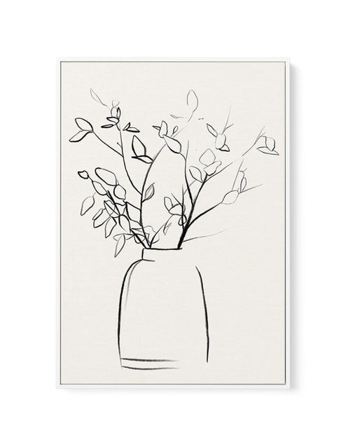 Sketched Flowers I | Framed Canvas-CANVAS-You can shop wall art online with Olive et Oriel for everything from abstract art to fun kids wall art. Our beautiful modern art prints and canvas art are available from large canvas prints to wall art paintings and our proudly Australian artwork collection offers only the highest quality framed large wall art and canvas art Australia - You can buy fashion photography prints or Hampton print posters and paintings on canvas from Olive et Oriel and have th