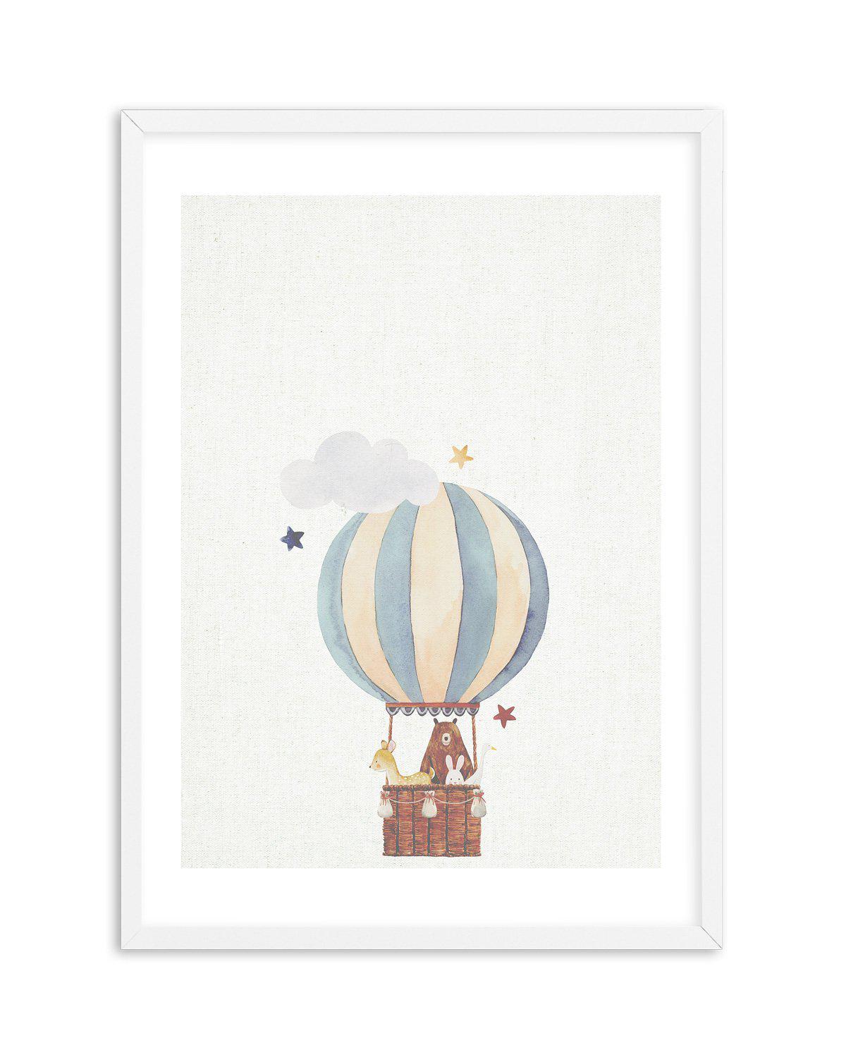 Sky Friends on Linen II Art Print-PRINT-Olive et Oriel-Olive et Oriel-A5 | 5.8" x 8.3" | 14.8 x 21cm-White-With White Border-Buy-Australian-Art-Prints-Online-with-Olive-et-Oriel-Your-Artwork-Specialists-Austrailia-Decorate-With-Coastal-Photo-Wall-Art-Prints-From-Our-Beach-House-Artwork-Collection-Fine-Poster-and-Framed-Artwork