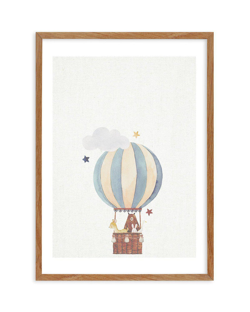 Sky Friends on Linen II Art Print-PRINT-Olive et Oriel-Olive et Oriel-50x70 cm | 19.6" x 27.5"-Walnut-With White Border-Buy-Australian-Art-Prints-Online-with-Olive-et-Oriel-Your-Artwork-Specialists-Austrailia-Decorate-With-Coastal-Photo-Wall-Art-Prints-From-Our-Beach-House-Artwork-Collection-Fine-Poster-and-Framed-Artwork