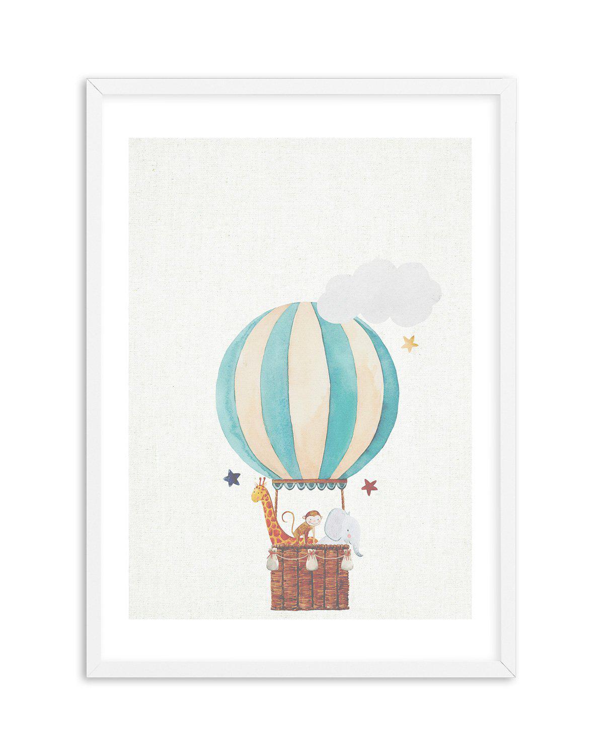 Sky Friends on Linen III Art Print-PRINT-Olive et Oriel-Olive et Oriel-A5 | 5.8" x 8.3" | 14.8 x 21cm-White-With White Border-Buy-Australian-Art-Prints-Online-with-Olive-et-Oriel-Your-Artwork-Specialists-Austrailia-Decorate-With-Coastal-Photo-Wall-Art-Prints-From-Our-Beach-House-Artwork-Collection-Fine-Poster-and-Framed-Artwork