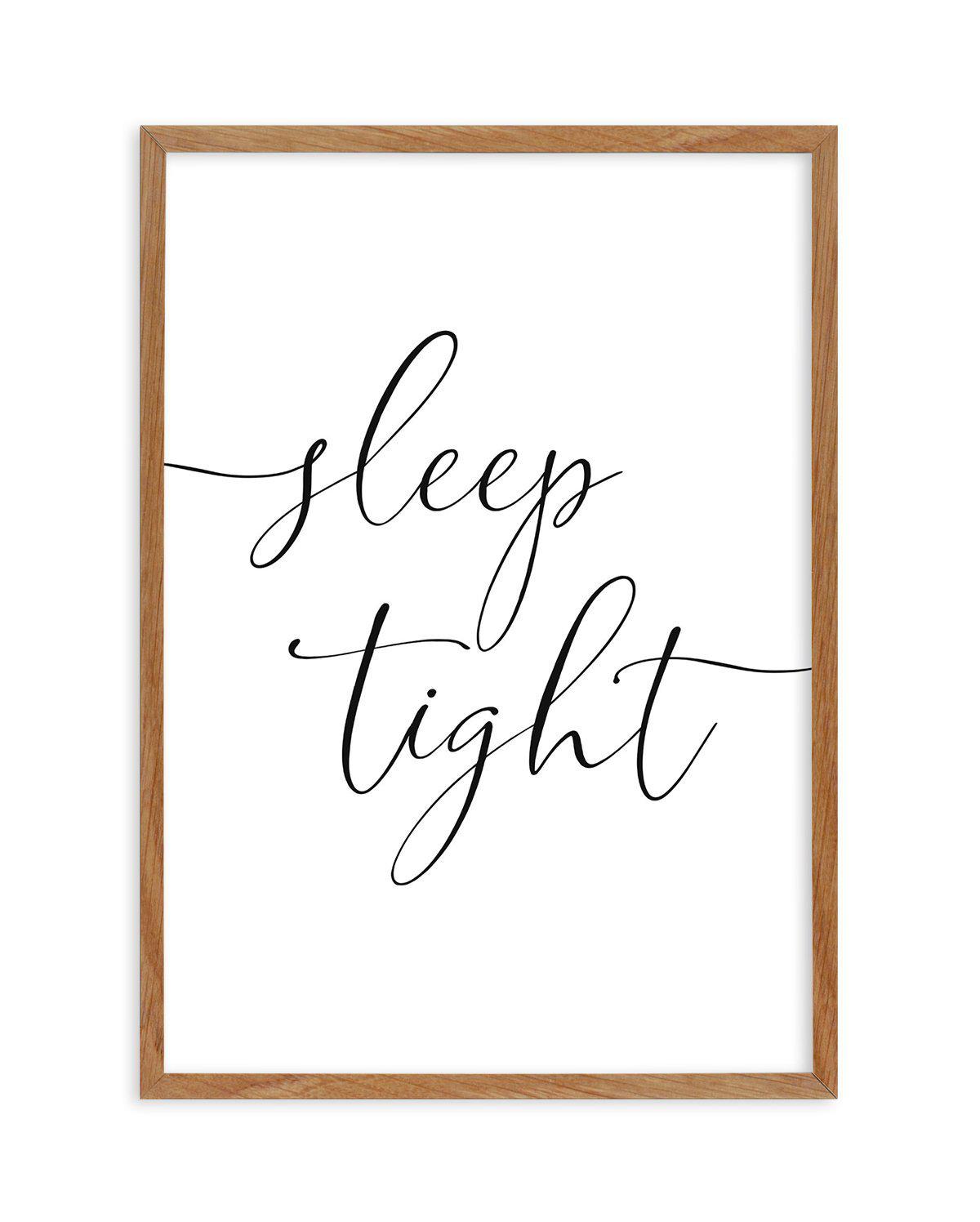 Sleep Tight Art Print-PRINT-Olive et Oriel-Olive et Oriel-50x70 cm | 19.6" x 27.5"-Walnut-With White Border-Buy-Australian-Art-Prints-Online-with-Olive-et-Oriel-Your-Artwork-Specialists-Austrailia-Decorate-With-Coastal-Photo-Wall-Art-Prints-From-Our-Beach-House-Artwork-Collection-Fine-Poster-and-Framed-Artwork