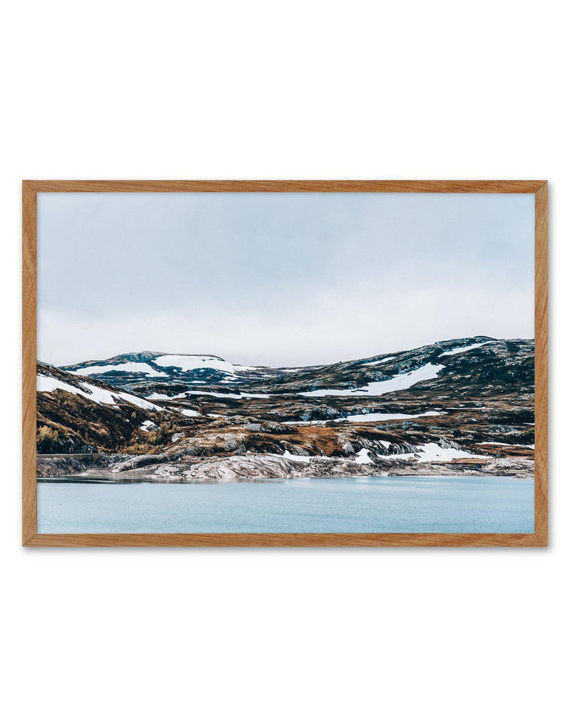 Snow By The Sea Art Print-PRINT-Olive et Oriel-Olive et Oriel-50x70 cm | 19.6" x 27.5"-Walnut-With White Border-Buy-Australian-Art-Prints-Online-with-Olive-et-Oriel-Your-Artwork-Specialists-Austrailia-Decorate-With-Coastal-Photo-Wall-Art-Prints-From-Our-Beach-House-Artwork-Collection-Fine-Poster-and-Framed-Artwork