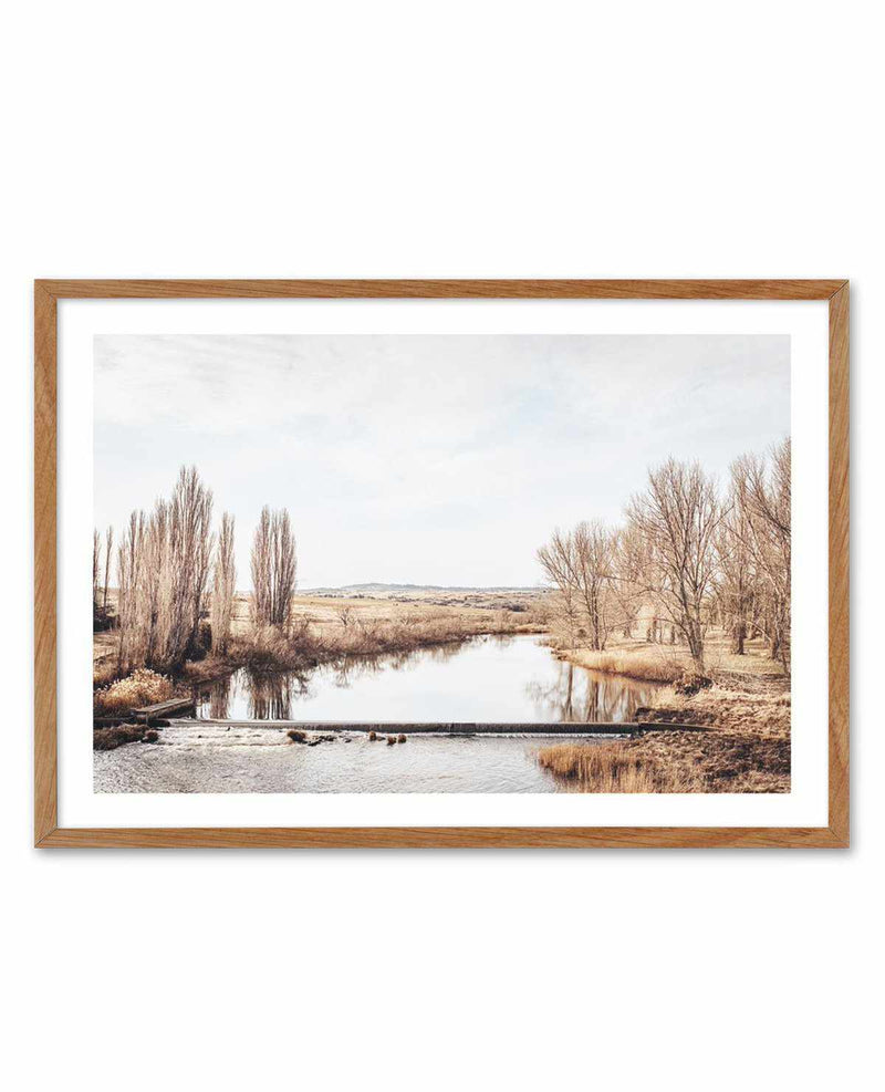 Snowy River I Art Print-PRINT-Olive et Oriel-Olive et Oriel-50x70 cm | 19.6" x 27.5"-Walnut-With White Border-Buy-Australian-Art-Prints-Online-with-Olive-et-Oriel-Your-Artwork-Specialists-Austrailia-Decorate-With-Coastal-Photo-Wall-Art-Prints-From-Our-Beach-House-Artwork-Collection-Fine-Poster-and-Framed-Artwork