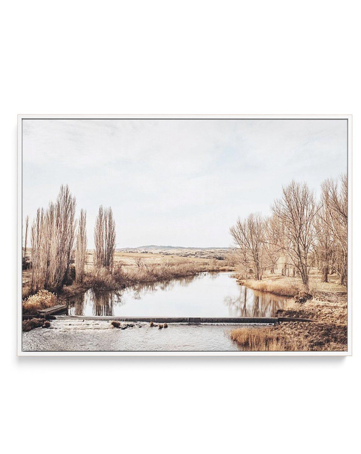 Snowy River I | Framed Canvas-CANVAS-You can shop wall art online with Olive et Oriel for everything from abstract art to fun kids wall art. Our beautiful modern art prints and canvas art are available from large canvas prints to wall art paintings and our proudly Australian artwork collection offers only the highest quality framed large wall art and canvas art Australia - You can buy fashion photography prints or Hampton print posters and paintings on canvas from Olive et Oriel and have them de