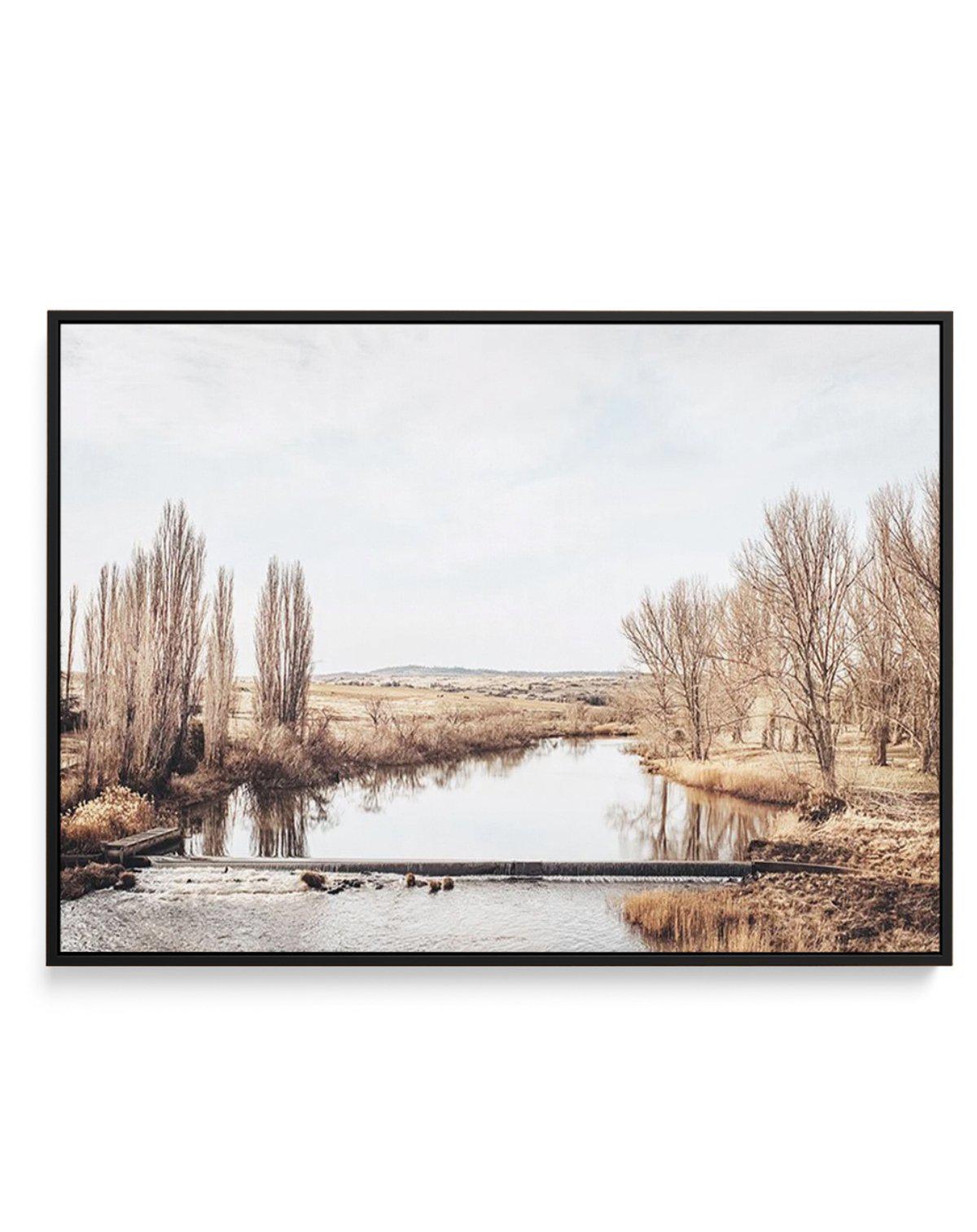 Snowy River I | Framed Canvas-CANVAS-You can shop wall art online with Olive et Oriel for everything from abstract art to fun kids wall art. Our beautiful modern art prints and canvas art are available from large canvas prints to wall art paintings and our proudly Australian artwork collection offers only the highest quality framed large wall art and canvas art Australia - You can buy fashion photography prints or Hampton print posters and paintings on canvas from Olive et Oriel and have them de