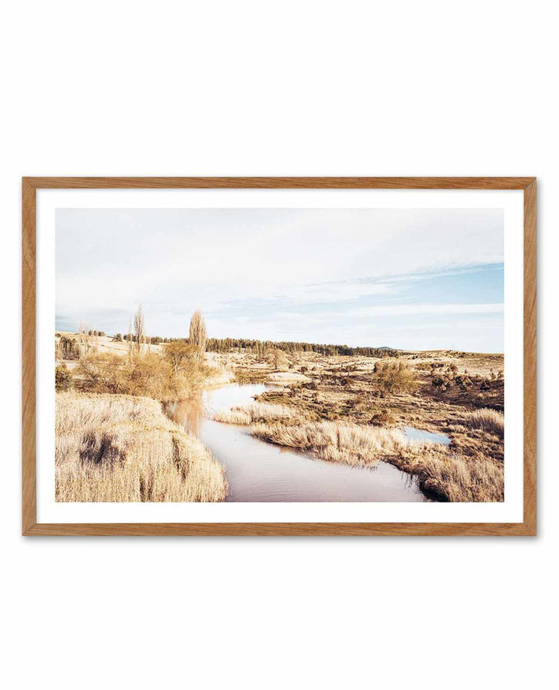 Snowy River II Art Print-PRINT-Olive et Oriel-Olive et Oriel-50x70 cm | 19.6" x 27.5"-Walnut-With White Border-Buy-Australian-Art-Prints-Online-with-Olive-et-Oriel-Your-Artwork-Specialists-Austrailia-Decorate-With-Coastal-Photo-Wall-Art-Prints-From-Our-Beach-House-Artwork-Collection-Fine-Poster-and-Framed-Artwork