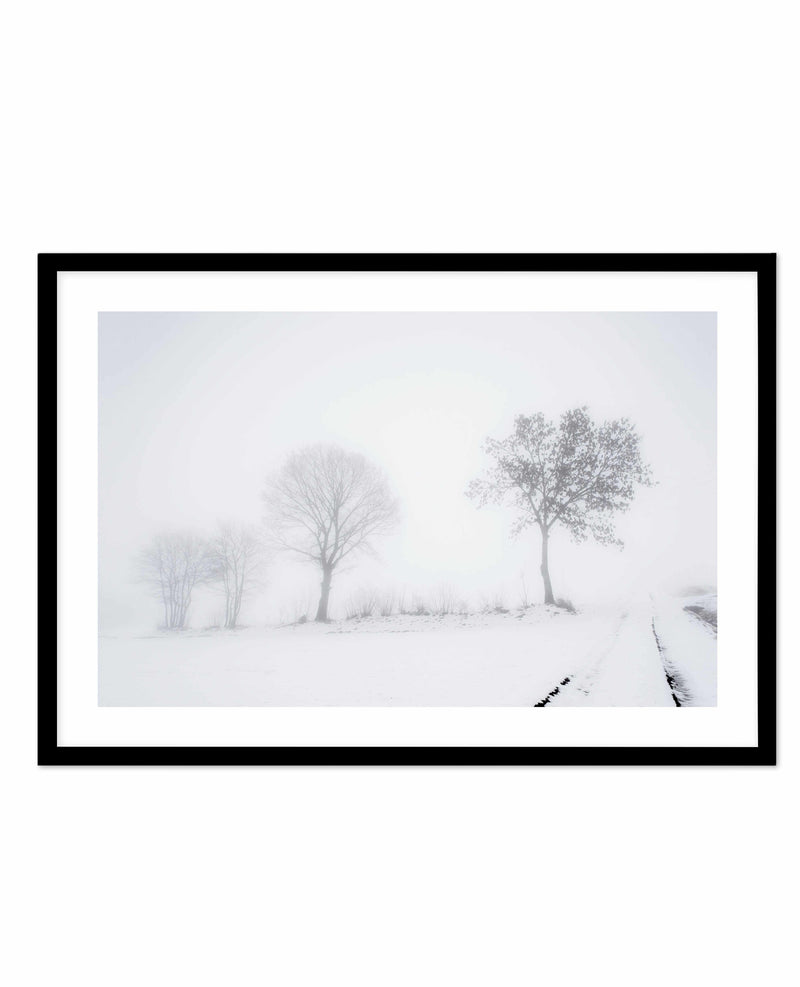 Snowy Roads | LS Art Print-PRINT-Olive et Oriel-Olive et Oriel-A5 | 5.8" x 8.3" | 14.8 x 21cm-Black-With White Border-Buy-Australian-Art-Prints-Online-with-Olive-et-Oriel-Your-Artwork-Specialists-Austrailia-Decorate-With-Coastal-Photo-Wall-Art-Prints-From-Our-Beach-House-Artwork-Collection-Fine-Poster-and-Framed-Artwork