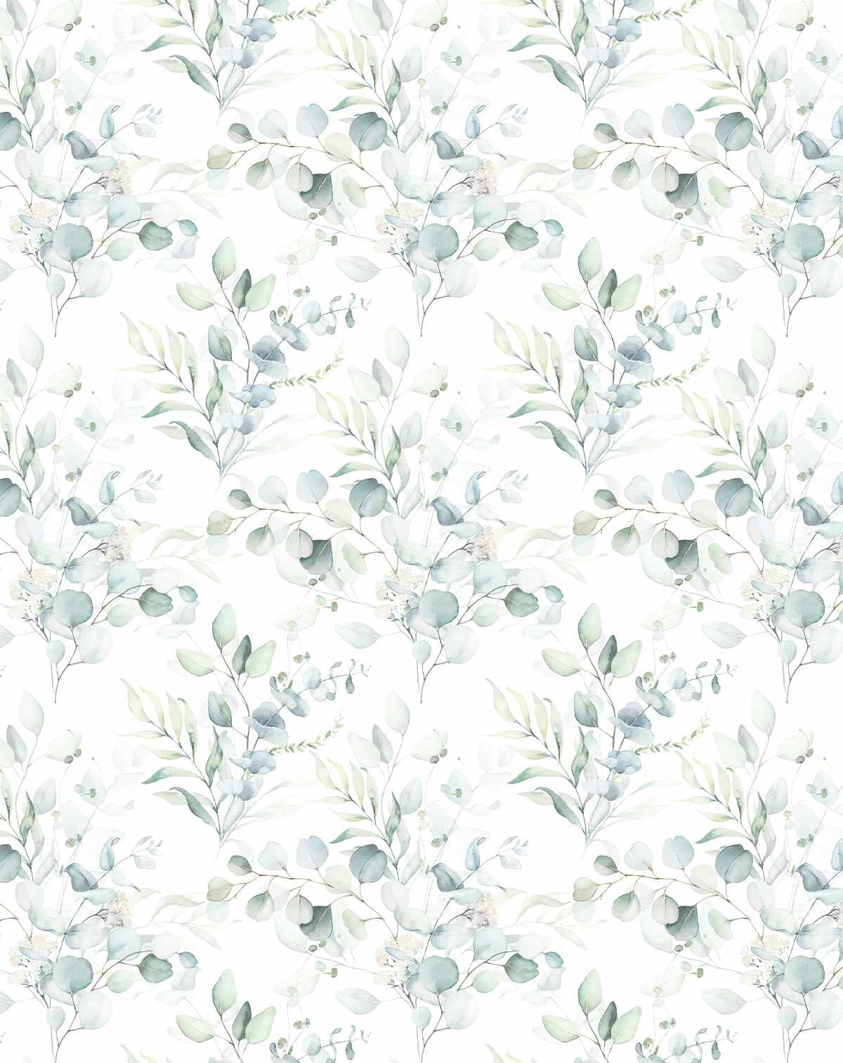 Soft Eucalyptus Wallpaper - Olive et Oriel