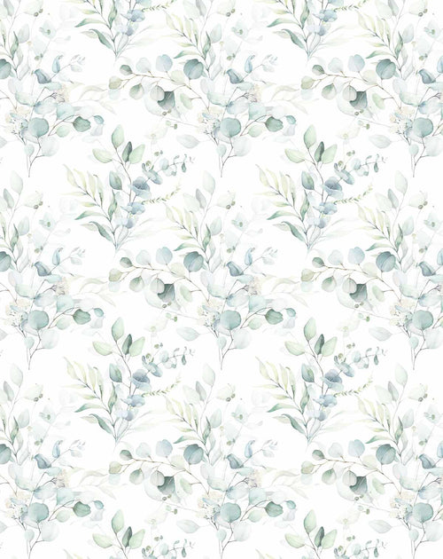 Soft Eucalyptus Wallpaper - Olive et Oriel