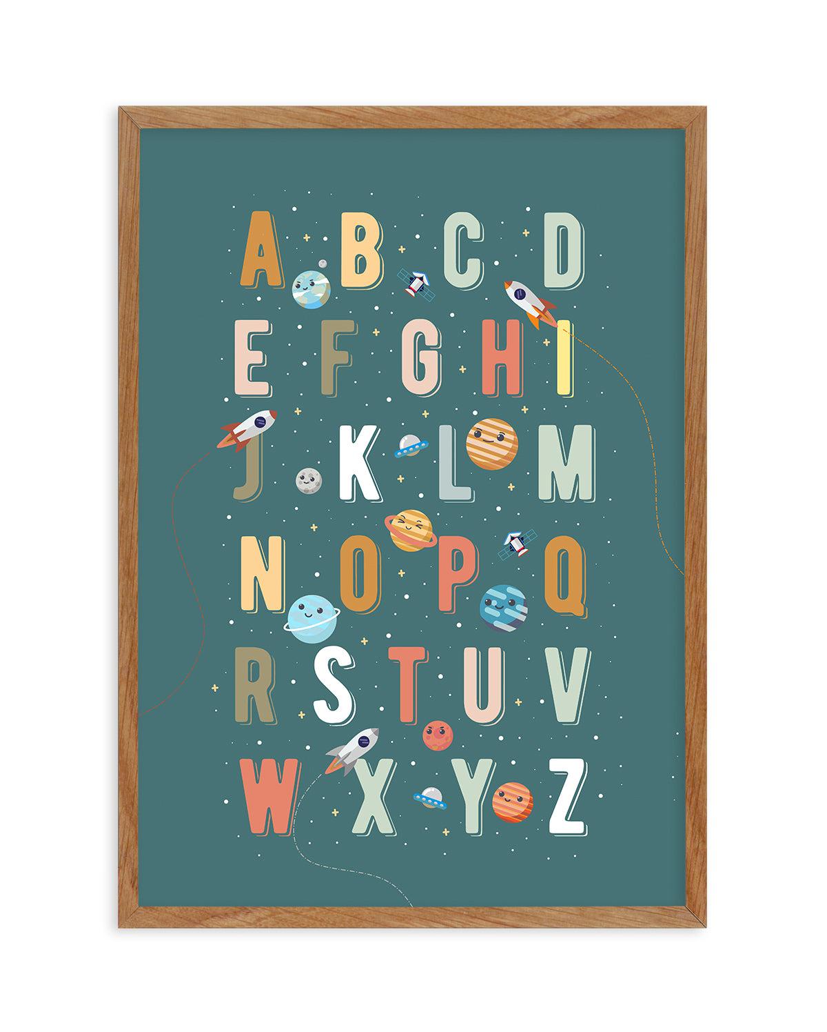 Solar Alphabet Art Print-PRINT-Olive et Oriel-Olive et Oriel-50x70 cm | 19.6" x 27.5"-Walnut-With White Border-Buy-Australian-Art-Prints-Online-with-Olive-et-Oriel-Your-Artwork-Specialists-Austrailia-Decorate-With-Coastal-Photo-Wall-Art-Prints-From-Our-Beach-House-Artwork-Collection-Fine-Poster-and-Framed-Artwork