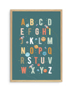 Solar Alphabet Art Print-PRINT-Olive et Oriel-Olive et Oriel-A5 | 5.8" x 8.3" | 14.8 x 21cm-Oak-With White Border-Buy-Australian-Art-Prints-Online-with-Olive-et-Oriel-Your-Artwork-Specialists-Austrailia-Decorate-With-Coastal-Photo-Wall-Art-Prints-From-Our-Beach-House-Artwork-Collection-Fine-Poster-and-Framed-Artwork