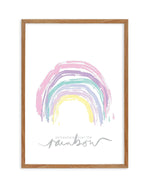 Somewhere Over The Rainbow Art Print-PRINT-Olive et Oriel-Olive et Oriel-50x70 cm | 19.6" x 27.5"-Walnut-With White Border-Buy-Australian-Art-Prints-Online-with-Olive-et-Oriel-Your-Artwork-Specialists-Austrailia-Decorate-With-Coastal-Photo-Wall-Art-Prints-From-Our-Beach-House-Artwork-Collection-Fine-Poster-and-Framed-Artwork