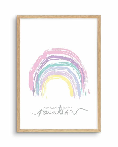 Somewhere Over The Rainbow Art Print-PRINT-Olive et Oriel-Olive et Oriel-A5 | 5.8" x 8.3" | 14.8 x 21cm-Oak-With White Border-Buy-Australian-Art-Prints-Online-with-Olive-et-Oriel-Your-Artwork-Specialists-Austrailia-Decorate-With-Coastal-Photo-Wall-Art-Prints-From-Our-Beach-House-Artwork-Collection-Fine-Poster-and-Framed-Artwork