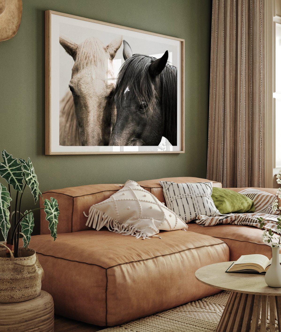 Soulmates | Horses Art Print-PRINT-Olive et Oriel-Olive et Oriel-Buy-Australian-Art-Prints-Online-with-Olive-et-Oriel-Your-Artwork-Specialists-Austrailia-Decorate-With-Coastal-Photo-Wall-Art-Prints-From-Our-Beach-House-Artwork-Collection-Fine-Poster-and-Framed-Artwork