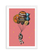 Space Balloons Art Print-PRINT-Olive et Oriel-Olive et Oriel-A5 | 5.8" x 8.3" | 14.8 x 21cm-White-With White Border-Buy-Australian-Art-Prints-Online-with-Olive-et-Oriel-Your-Artwork-Specialists-Austrailia-Decorate-With-Coastal-Photo-Wall-Art-Prints-From-Our-Beach-House-Artwork-Collection-Fine-Poster-and-Framed-Artwork