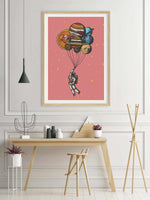 Space Balloons Art Print-PRINT-Olive et Oriel-Olive et Oriel-Buy-Australian-Art-Prints-Online-with-Olive-et-Oriel-Your-Artwork-Specialists-Austrailia-Decorate-With-Coastal-Photo-Wall-Art-Prints-From-Our-Beach-House-Artwork-Collection-Fine-Poster-and-Framed-Artwork