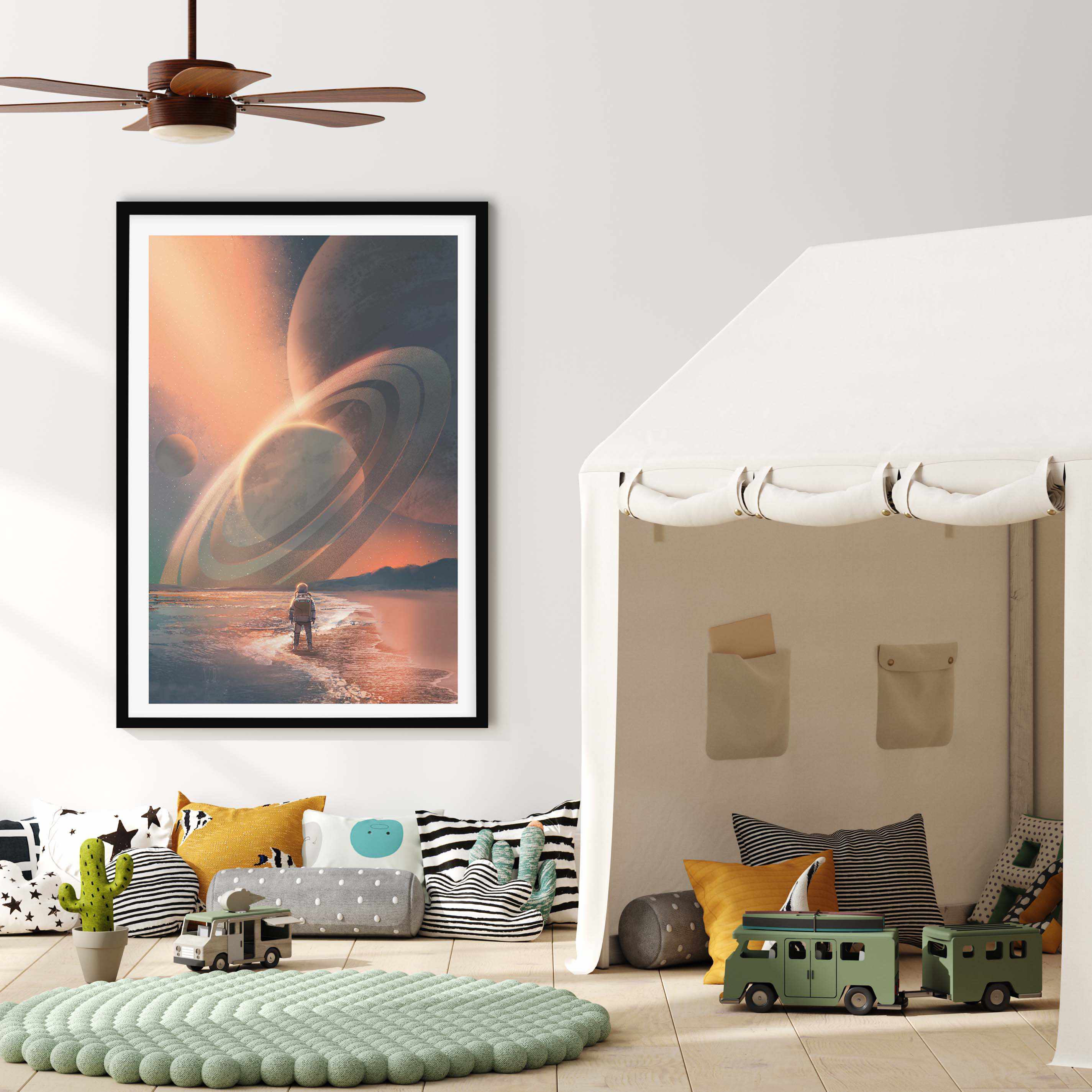 Space Man Art Print-PRINT-Olive et Oriel-Olive et Oriel-Buy-Australian-Art-Prints-Online-with-Olive-et-Oriel-Your-Artwork-Specialists-Austrailia-Decorate-With-Coastal-Photo-Wall-Art-Prints-From-Our-Beach-House-Artwork-Collection-Fine-Poster-and-Framed-Artwork