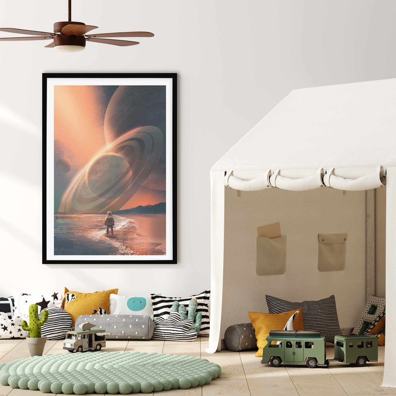Space Man Art Print-PRINT-Olive et Oriel-Olive et Oriel-Buy-Australian-Art-Prints-Online-with-Olive-et-Oriel-Your-Artwork-Specialists-Austrailia-Decorate-With-Coastal-Photo-Wall-Art-Prints-From-Our-Beach-House-Artwork-Collection-Fine-Poster-and-Framed-Artwork