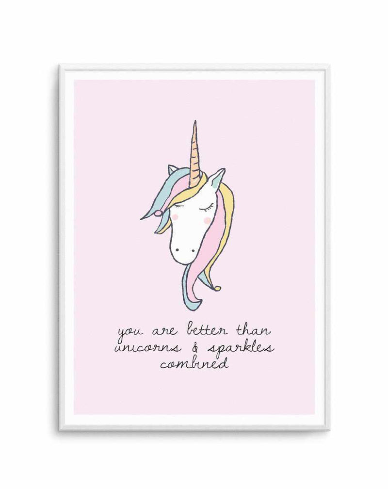 Sparkles & Unicorns Art Print-PRINT-Olive et Oriel-Olive et Oriel-A5 | 5.8" x 8.3" | 14.8 x 21cm-Unframed Art Print-With White Border-Buy-Australian-Art-Prints-Online-with-Olive-et-Oriel-Your-Artwork-Specialists-Austrailia-Decorate-With-Coastal-Photo-Wall-Art-Prints-From-Our-Beach-House-Artwork-Collection-Fine-Poster-and-Framed-Artwork