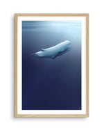 Sperm Whale | Graphic Whales Collection Art Print-PRINT-Olive et Oriel-Olive et Oriel-A5 | 5.8" x 8.3" | 14.8 x 21cm-Oak-With White Border-Buy-Australian-Art-Prints-Online-with-Olive-et-Oriel-Your-Artwork-Specialists-Austrailia-Decorate-With-Coastal-Photo-Wall-Art-Prints-From-Our-Beach-House-Artwork-Collection-Fine-Poster-and-Framed-Artwork
