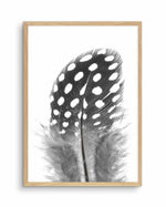 Spotted Feather Art Print-PRINT-Olive et Oriel-Olive et Oriel-A4 | 8.3" x 11.7" | 21 x 29.7cm-Oak-With White Border-Buy-Australian-Art-Prints-Online-with-Olive-et-Oriel-Your-Artwork-Specialists-Austrailia-Decorate-With-Coastal-Photo-Wall-Art-Prints-From-Our-Beach-House-Artwork-Collection-Fine-Poster-and-Framed-Artwork