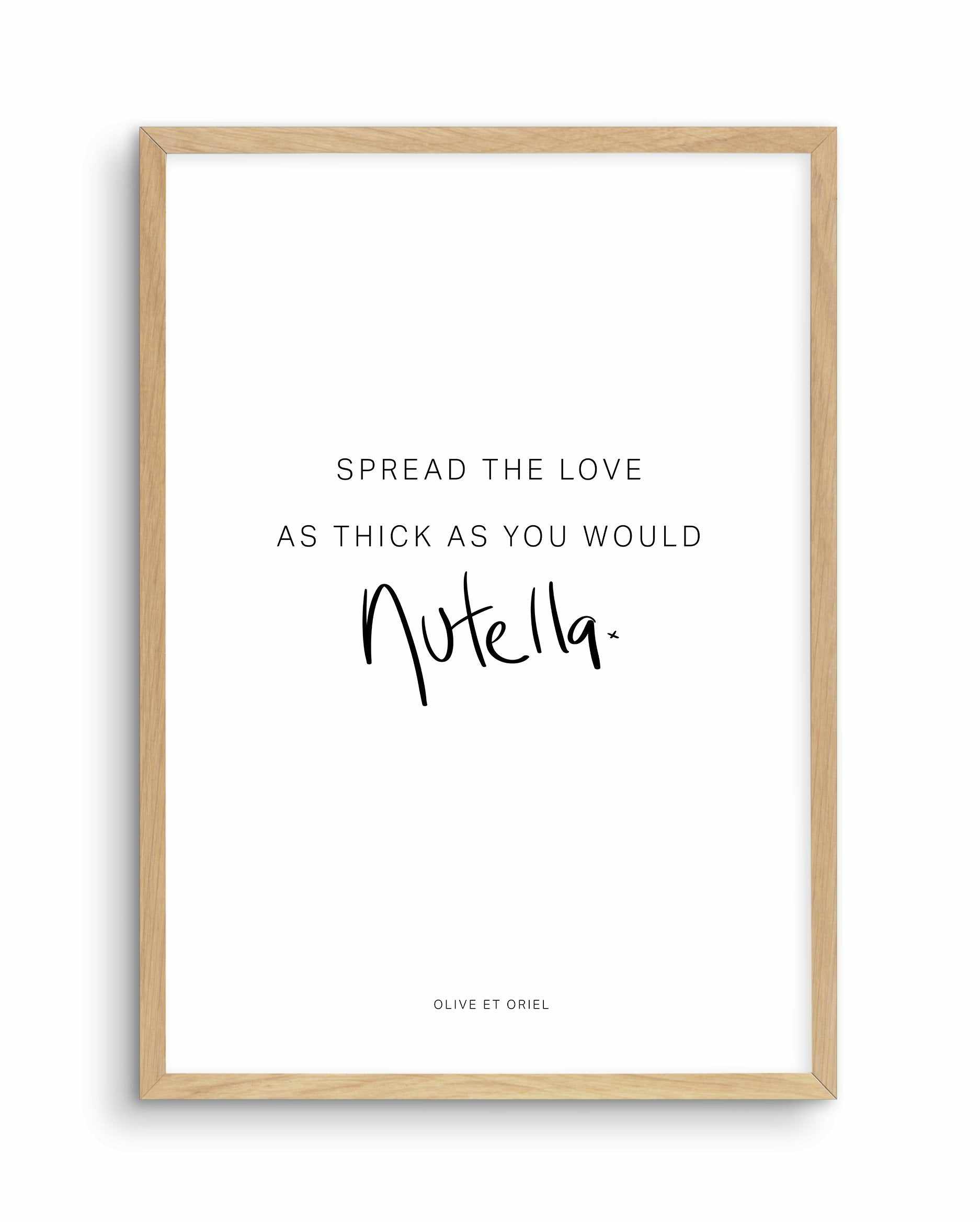 Spread The Love Art Print-PRINT-Olive et Oriel-Olive et Oriel-A5 | 5.8" x 8.3" | 14.8 x 21cm-Oak-With White Border-Buy-Australian-Art-Prints-Online-with-Olive-et-Oriel-Your-Artwork-Specialists-Austrailia-Decorate-With-Coastal-Photo-Wall-Art-Prints-From-Our-Beach-House-Artwork-Collection-Fine-Poster-and-Framed-Artwork