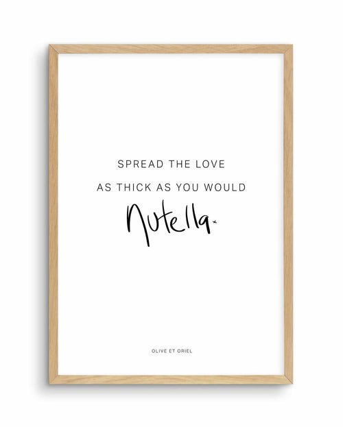 Spread The Love Art Print-PRINT-Olive et Oriel-Olive et Oriel-A5 | 5.8" x 8.3" | 14.8 x 21cm-Oak-With White Border-Buy-Australian-Art-Prints-Online-with-Olive-et-Oriel-Your-Artwork-Specialists-Austrailia-Decorate-With-Coastal-Photo-Wall-Art-Prints-From-Our-Beach-House-Artwork-Collection-Fine-Poster-and-Framed-Artwork