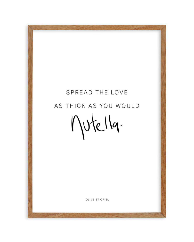Spread The Love Art Print-PRINT-Olive et Oriel-Olive et Oriel-50x70 cm | 19.6" x 27.5"-Walnut-With White Border-Buy-Australian-Art-Prints-Online-with-Olive-et-Oriel-Your-Artwork-Specialists-Austrailia-Decorate-With-Coastal-Photo-Wall-Art-Prints-From-Our-Beach-House-Artwork-Collection-Fine-Poster-and-Framed-Artwork