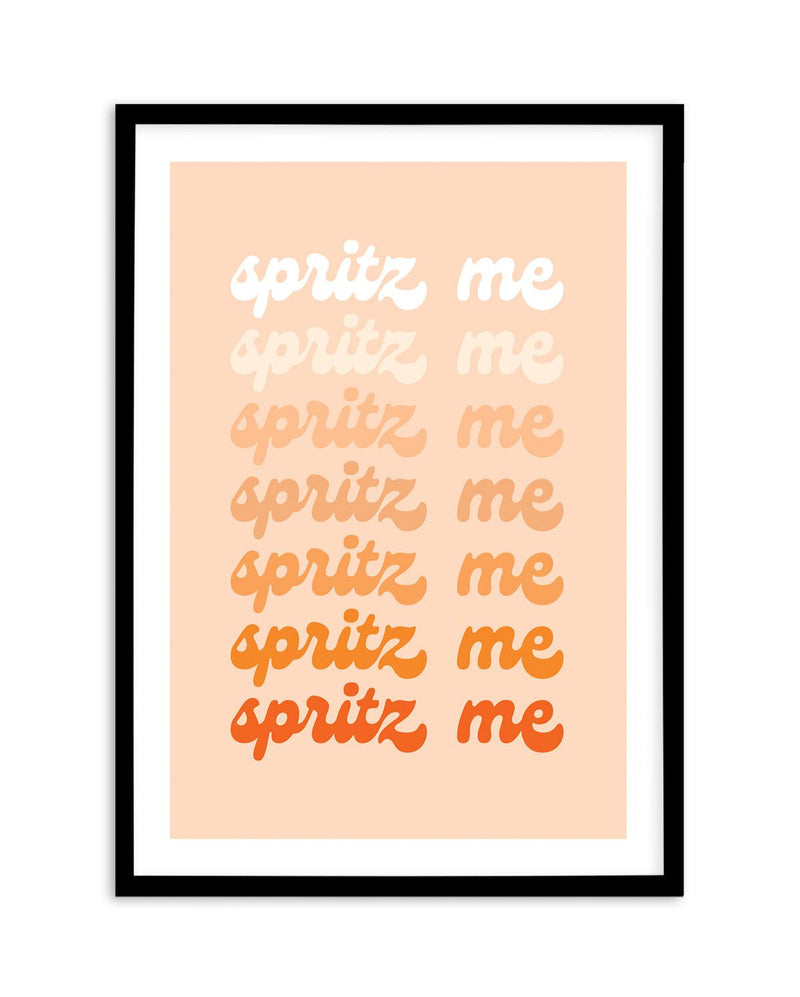 Spritz Me Art Print-PRINT-Olive et Oriel-Olive et Oriel-A5 | 5.8" x 8.3" | 14.8 x 21cm-Black-With White Border-Buy-Australian-Art-Prints-Online-with-Olive-et-Oriel-Your-Artwork-Specialists-Austrailia-Decorate-With-Coastal-Photo-Wall-Art-Prints-From-Our-Beach-House-Artwork-Collection-Fine-Poster-and-Framed-Artwork