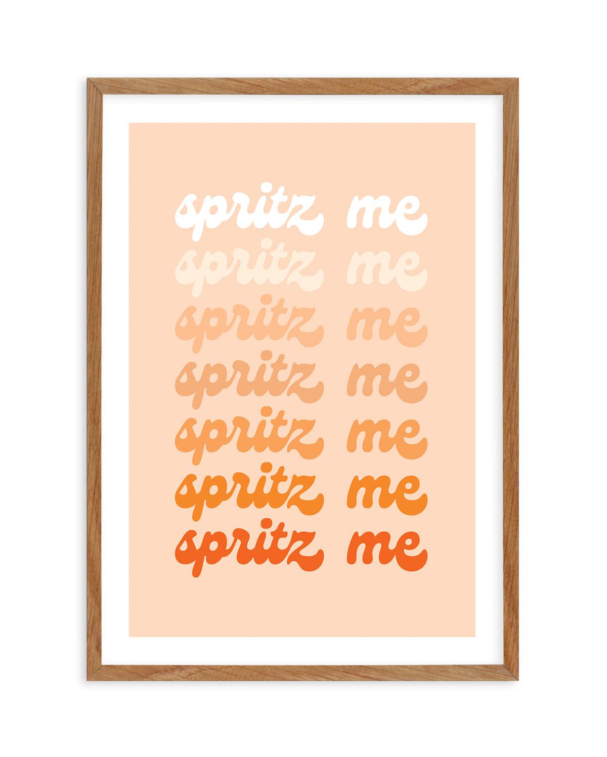 Spritz Me Art Print-PRINT-Olive et Oriel-Olive et Oriel-50x70 cm | 19.6" x 27.5"-Walnut-With White Border-Buy-Australian-Art-Prints-Online-with-Olive-et-Oriel-Your-Artwork-Specialists-Austrailia-Decorate-With-Coastal-Photo-Wall-Art-Prints-From-Our-Beach-House-Artwork-Collection-Fine-Poster-and-Framed-Artwork