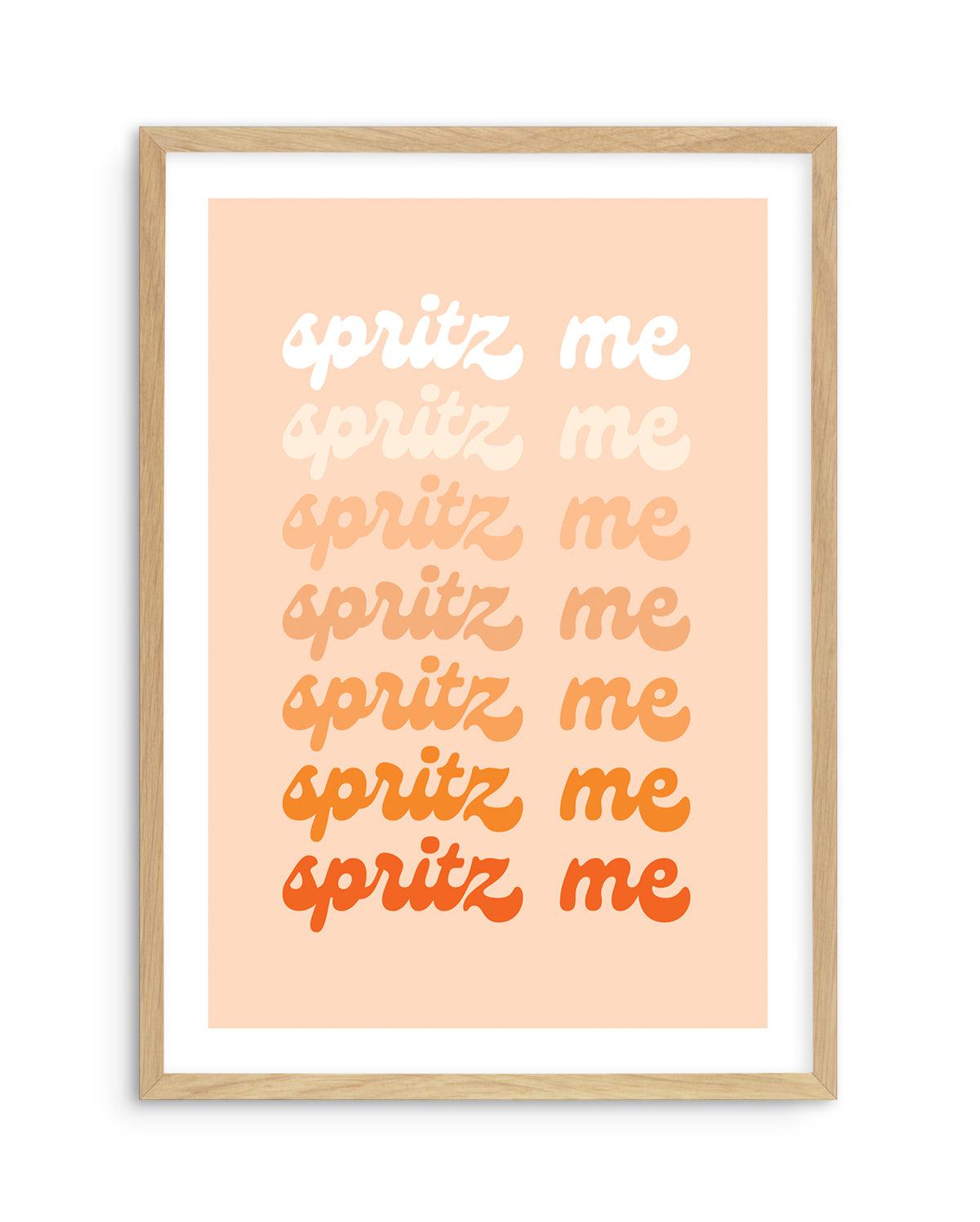 Spritz Me Art Print-PRINT-Olive et Oriel-Olive et Oriel-A5 | 5.8" x 8.3" | 14.8 x 21cm-Oak-With White Border-Buy-Australian-Art-Prints-Online-with-Olive-et-Oriel-Your-Artwork-Specialists-Austrailia-Decorate-With-Coastal-Photo-Wall-Art-Prints-From-Our-Beach-House-Artwork-Collection-Fine-Poster-and-Framed-Artwork