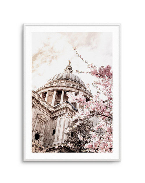 St Paul's Cathedral in Spring Art Print-PRINT-Olive et Oriel-Olive et Oriel-A5 | 5.8" x 8.3" | 14.8 x 21cm-Unframed Art Print-With White Border-Buy-Australian-Art-Prints-Online-with-Olive-et-Oriel-Your-Artwork-Specialists-Austrailia-Decorate-With-Coastal-Photo-Wall-Art-Prints-From-Our-Beach-House-Artwork-Collection-Fine-Poster-and-Framed-Artwork