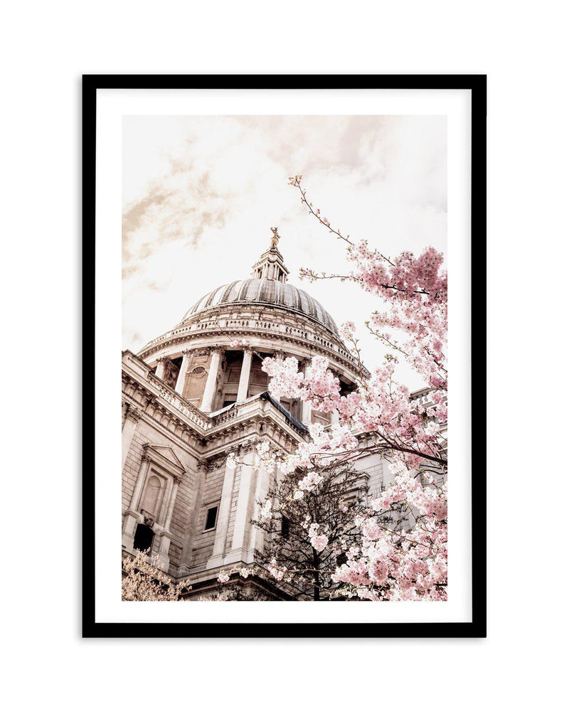 St Paul's Cathedral in Spring Art Print-PRINT-Olive et Oriel-Olive et Oriel-A5 | 5.8" x 8.3" | 14.8 x 21cm-Black-With White Border-Buy-Australian-Art-Prints-Online-with-Olive-et-Oriel-Your-Artwork-Specialists-Austrailia-Decorate-With-Coastal-Photo-Wall-Art-Prints-From-Our-Beach-House-Artwork-Collection-Fine-Poster-and-Framed-Artwork