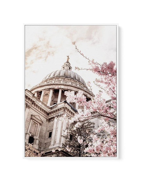St Paul's Cathedral in Spring | Framed Canvas-CANVAS-You can shop wall art online with Olive et Oriel for everything from abstract art to fun kids wall art. Our beautiful modern art prints and canvas art are available from large canvas prints to wall art paintings and our proudly Australian artwork collection offers only the highest quality framed large wall art and canvas art Australia - You can buy fashion photography prints or Hampton print posters and paintings on canvas from Olive et Oriel 