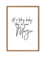 Stay In Your Magic Art Print-PRINT-Olive et Oriel-Olive et Oriel-50x70 cm | 19.6" x 27.5"-Walnut-With White Border-Buy-Australian-Art-Prints-Online-with-Olive-et-Oriel-Your-Artwork-Specialists-Austrailia-Decorate-With-Coastal-Photo-Wall-Art-Prints-From-Our-Beach-House-Artwork-Collection-Fine-Poster-and-Framed-Artwork