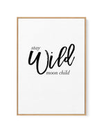 Stay Wild Moon Child | Framed Canvas-CANVAS-You can shop wall art online with Olive et Oriel for everything from abstract art to fun kids wall art. Our beautiful modern art prints and canvas art are available from large canvas prints to wall art paintings and our proudly Australian artwork collection offers only the highest quality framed large wall art and canvas art Australia - You can buy fashion photography prints or Hampton print posters and paintings on canvas from Olive et Oriel and have 